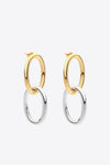 Two-Tone Double Hoop Earrings