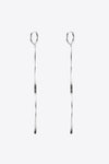 925 Sterling Silver Long Snake Chain Earrings