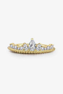  Crown Shape Moissanite Ring