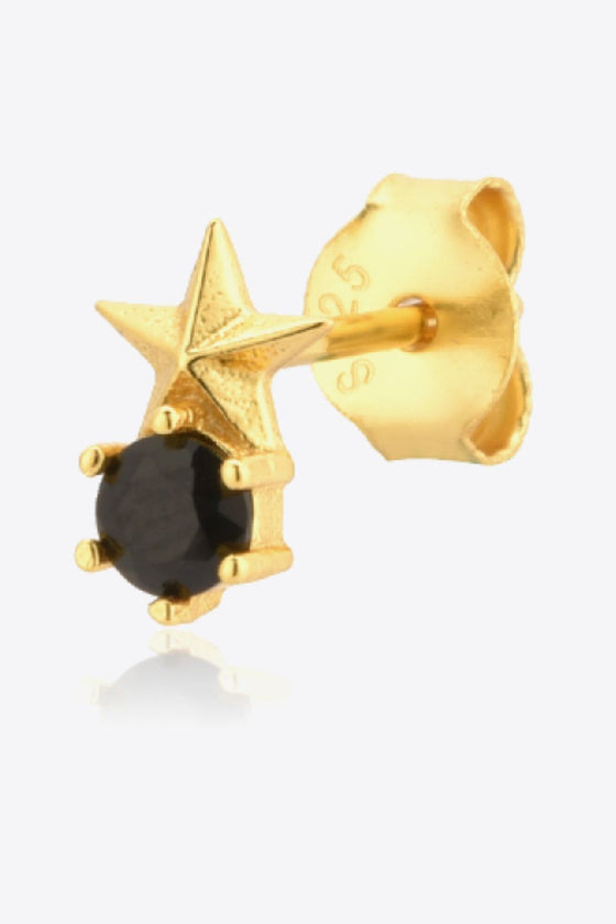 Zircon Star Stud Earrings