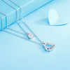 Stainless Steel Cutout Heart Double-Layered Necklace