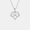 Moissanite 925 Sterling Silver Heart Shape Necklace