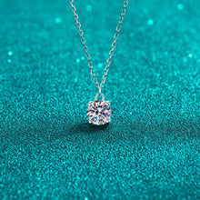  1 Carat Moissanite 925 Sterling Silver Necklace