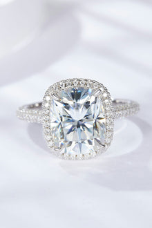  6 Carat Moissanite Halo Ring