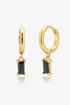 Zircon Huggie Drop Earrings