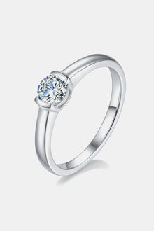  Moissanite 925 Sterling Silver Solitaire Ring