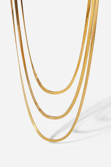  Triple-Layered Snake Chain Necklace