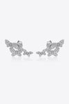 Zircon Butterfly 925 Sterling Silver Earrings