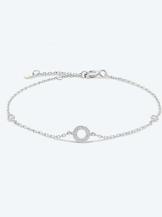 L To P Zircon 925 Sterling Silver Bracelet