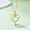 Moissanite 925 Sterling Silver Heart Necklace