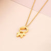 Pendant Rhinestone Stainless Steel Necklace