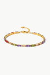 18K Gold Plated Multicolored Cubic Zirconia Bracelet