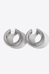 Scale Stainless Steel Cuff Earrings