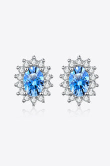  1 Carat Moissanite 925 Sterling Silver Stud Earrings