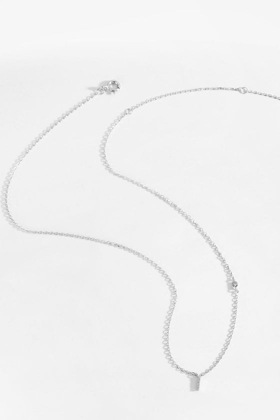 G To K Zircon 925 Sterling Silver Necklace