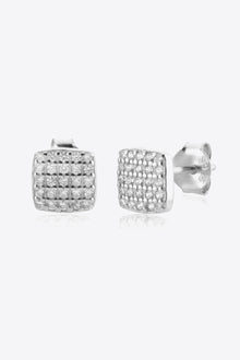  925 Sterling Silver Zircon Stud Earrings