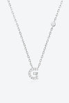 G To K Zircon 925 Sterling Silver Necklace