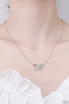 Moissanite Butterfly Pendant Necklace