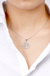 925 Sterling Silver Moissanite Tree Pendant Necklace