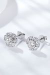 925 Sterling Silver Moissanite Stud Earrings