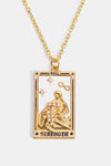 Tarot Card Pendant Stainless Steel Necklace