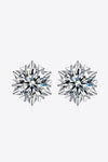 Stuck On You 4 Carat Moissanite Stud Earrings