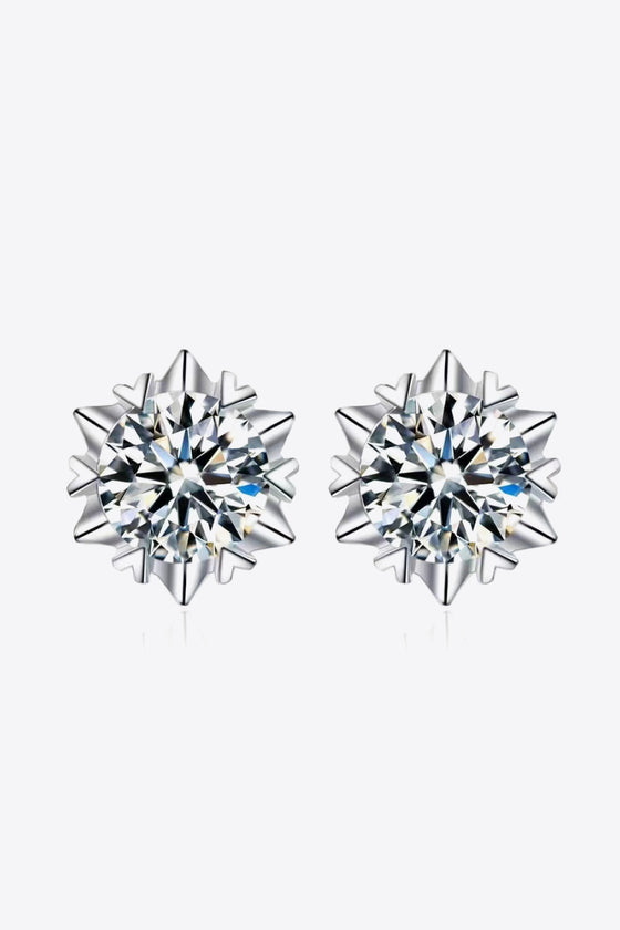 Stuck On You 4 Carat Moissanite Stud Earrings