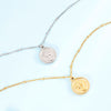 Stainless Steel Coin Pendant Necklace