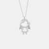 Pendant Rhinestone Stainless Steel Necklace