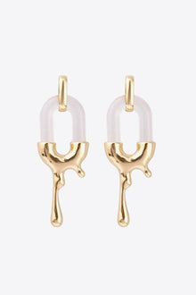  Contrast Zinc Alloy Earrings