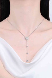  Moissanite Rhodium-Plated Necklace