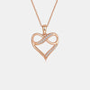 Moissanite 925 Sterling Silver Heart Necklace