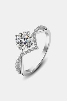  1 Carat Moissanite 925 Sterling Silver Ring