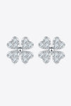 Moissanite Four Leaf Clover Stud Earrings