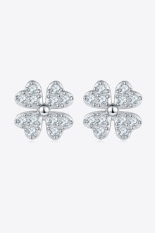  Moissanite Four Leaf Clover Stud Earrings