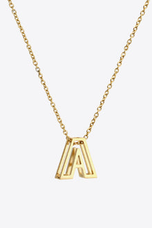  A to J Letter Pendant Nekclace