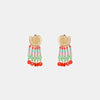 Shell & Tassel Alloy Dangle Earrings