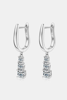  1.8 Carat Moissanite 925 Sterling Silver Drop Earrings