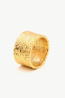  Textured Thick Band Ring