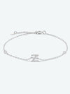 V To Z Zircon 925 Sterling Silver Bracelet