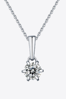  2 Carat 6-Prong Moissanite Pendant Necklace