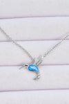 Opal Bird 925 Sterling Silver Necklace