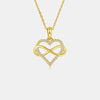 Moissanite 925 Sterling Silver Heart Shape Necklace