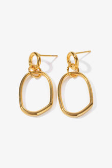  18K Gold-Plated Dangle Earrings