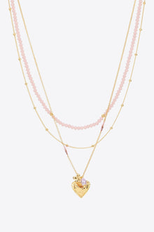  Heart Pendant Layered Necklace