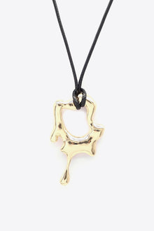  Zinc Alloy Pendant Cord Necklace