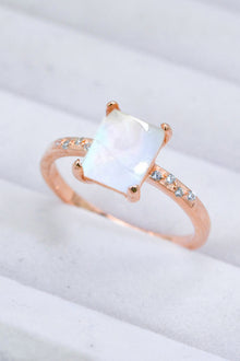  Square Moonstone Ring