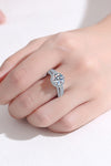 Sterling Silver Moissanite Ring