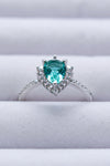 Natural Paraiba Blue Zircon Pear Shape Ring