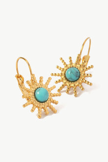  18K Gold Plated Sun-Shaped Earrings